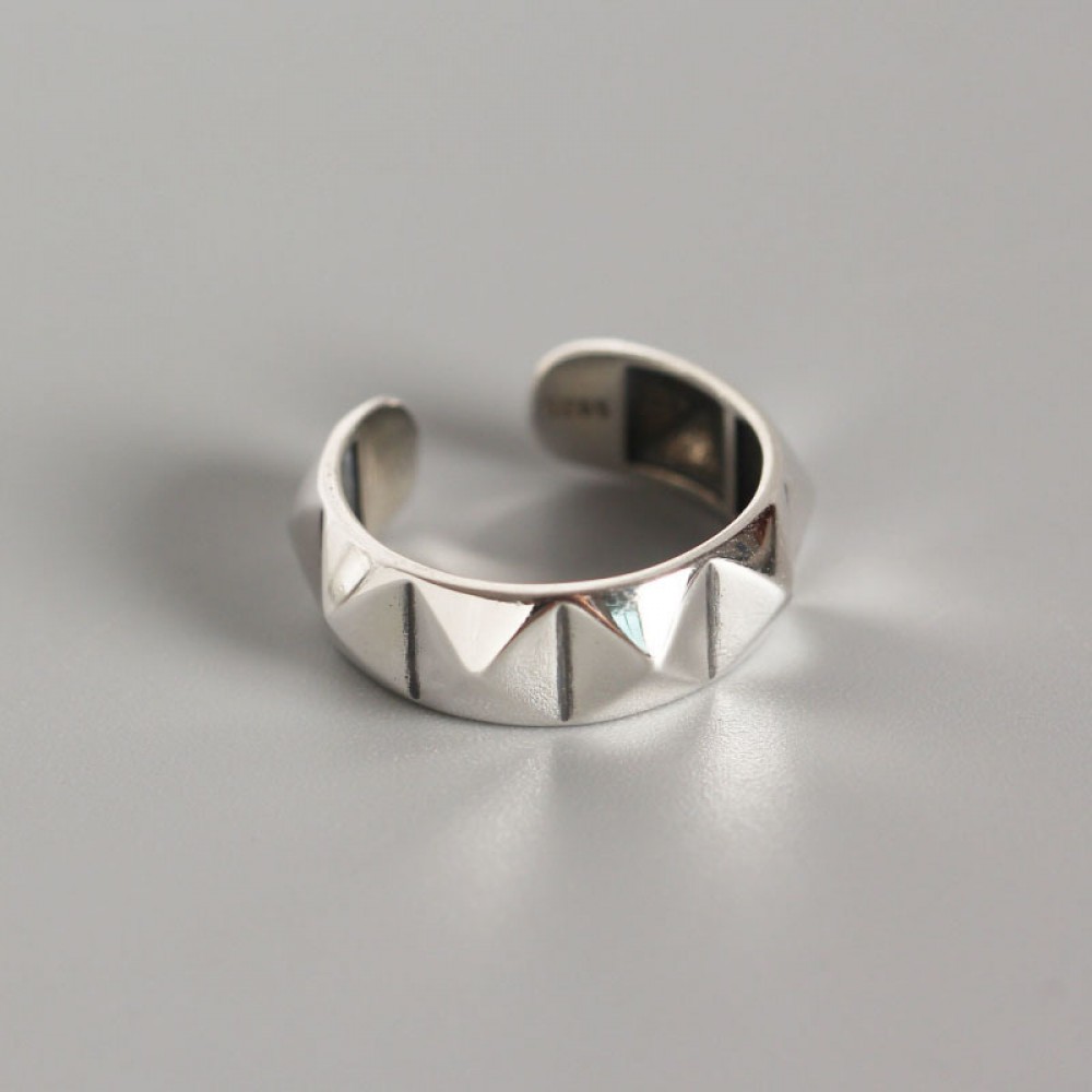 Metallic Punk Rivets Open Ring - MLYH198