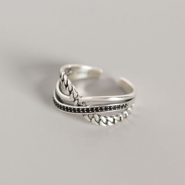 Vintage Triple Cross Open Ring