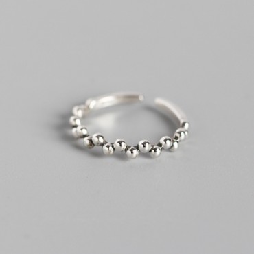 Irregular Small Beads Open Ring