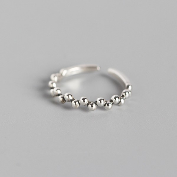 Irregular Small Beads Open Ring