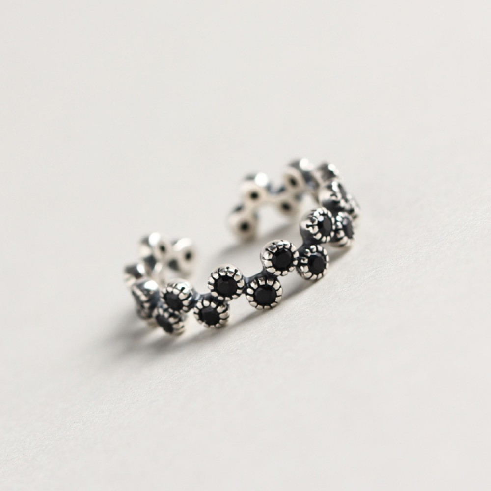 Vintage Wavy Beads Open Ring - MLYH246