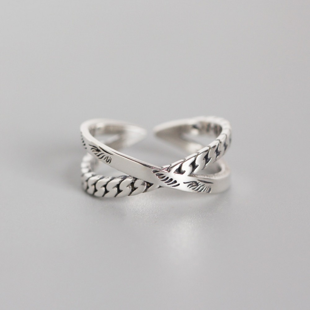 Vintage X-shaped Open Ring - MLYH250