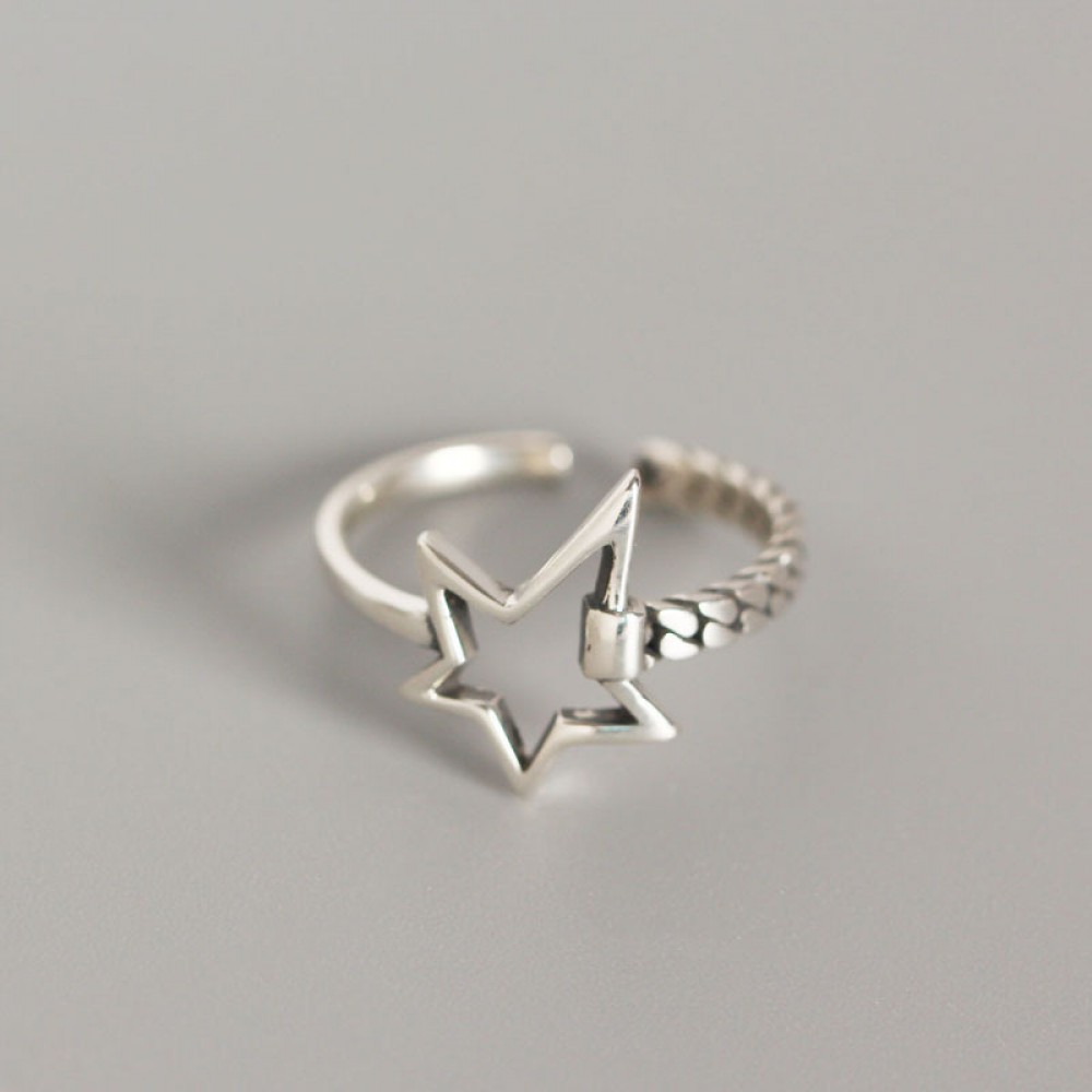 Statement Irregular Star Open Ring - MLYH258
