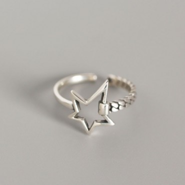 Statement Irregular Star Open Ring