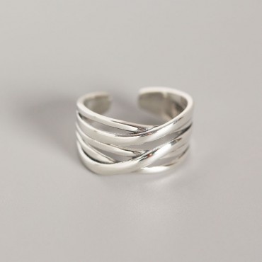 Vintage Braided Open Ring