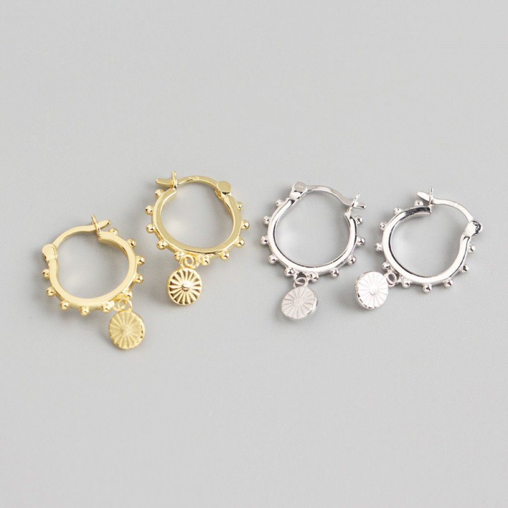 Elegant Beads and Sun Dangle Earrings - MLYH267