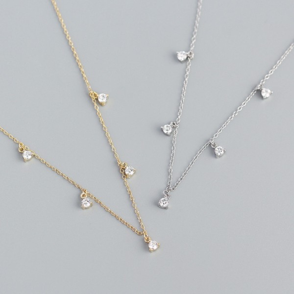 Minimalist Beaded Gemstone Necklace