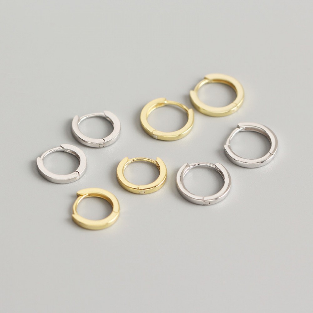 Minimalist Basic Hoop Earrings - MLYH335