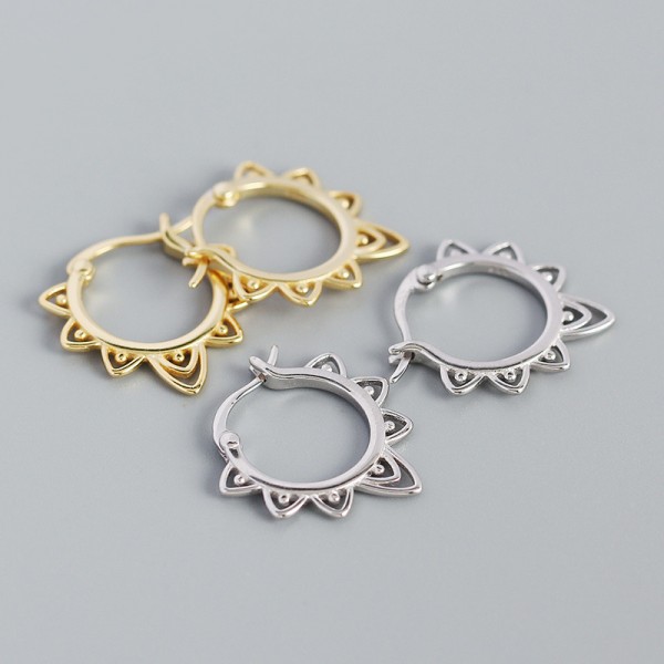 Statement Hollow Triangle Hoop Earrings