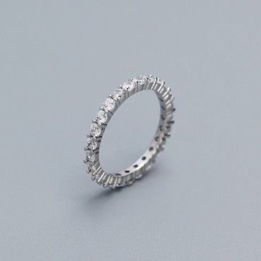 Sparkling Beaded Gemstone Ring