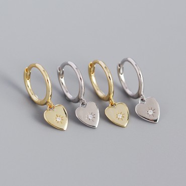 Minimalist Sunshine in Your Heart Dangle Earrings