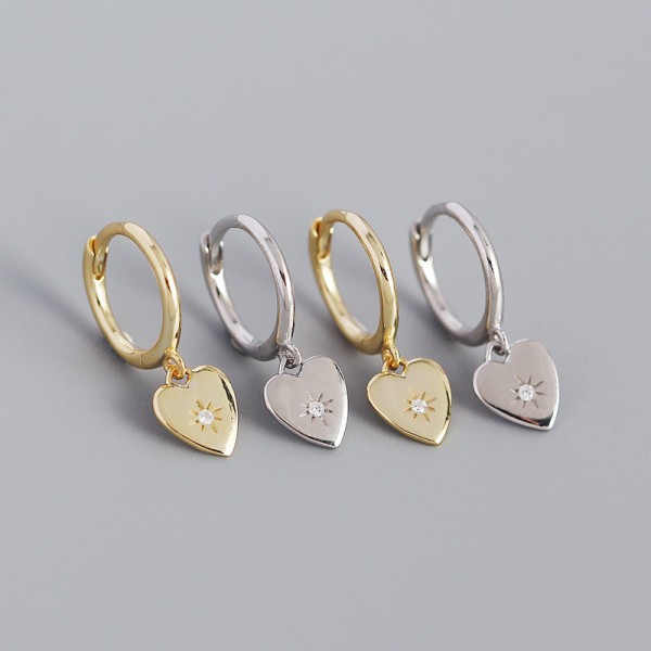 Minimalist Sunshine in Your Heart Dangle Earrings