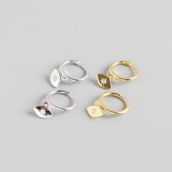 Elegant Eye-shaped Dangle Earrings