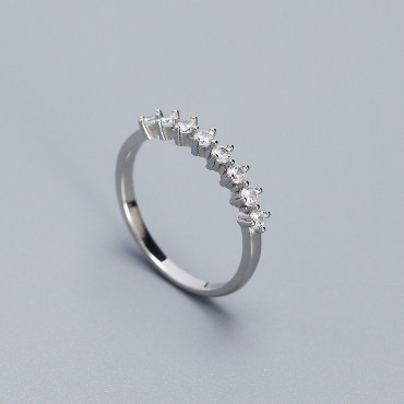 Sparkling Beaded Rhinestone Ring