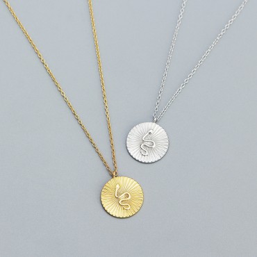 Vintage Snake Pattern Necklace