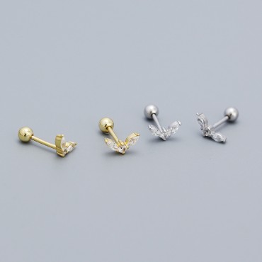 Statement Wing Shaped Stud Earrings