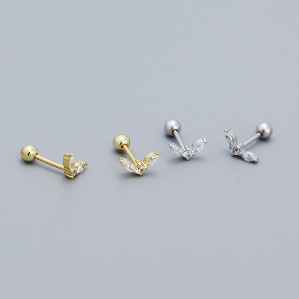 Statement Wing Shaped Stud Earrings