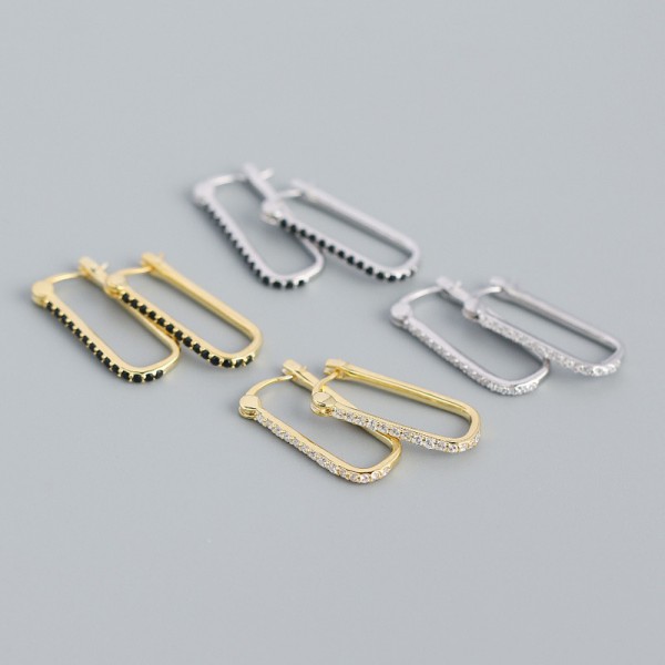 Minimalist U-shaped Hoop Earrings