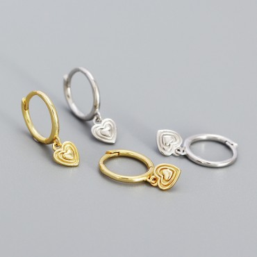Sweet Heart to Heart Dangle Earrings