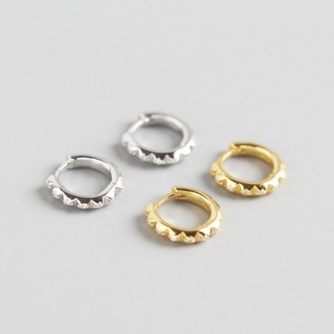 Punk Style Gear Shaped Hoop Earrings