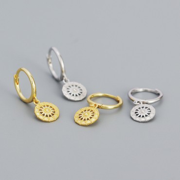 Vintage Ship Rudder Dangle Earrings