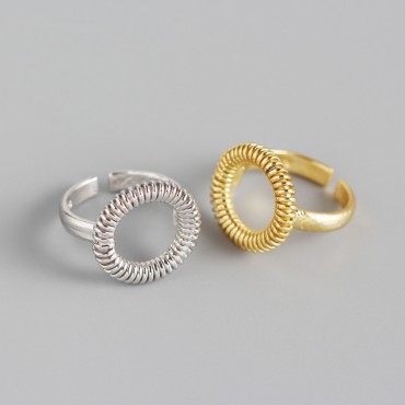 Statement Spring Shaped Open Ring