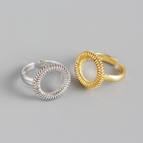 Statement Spring Shaped Open Ring