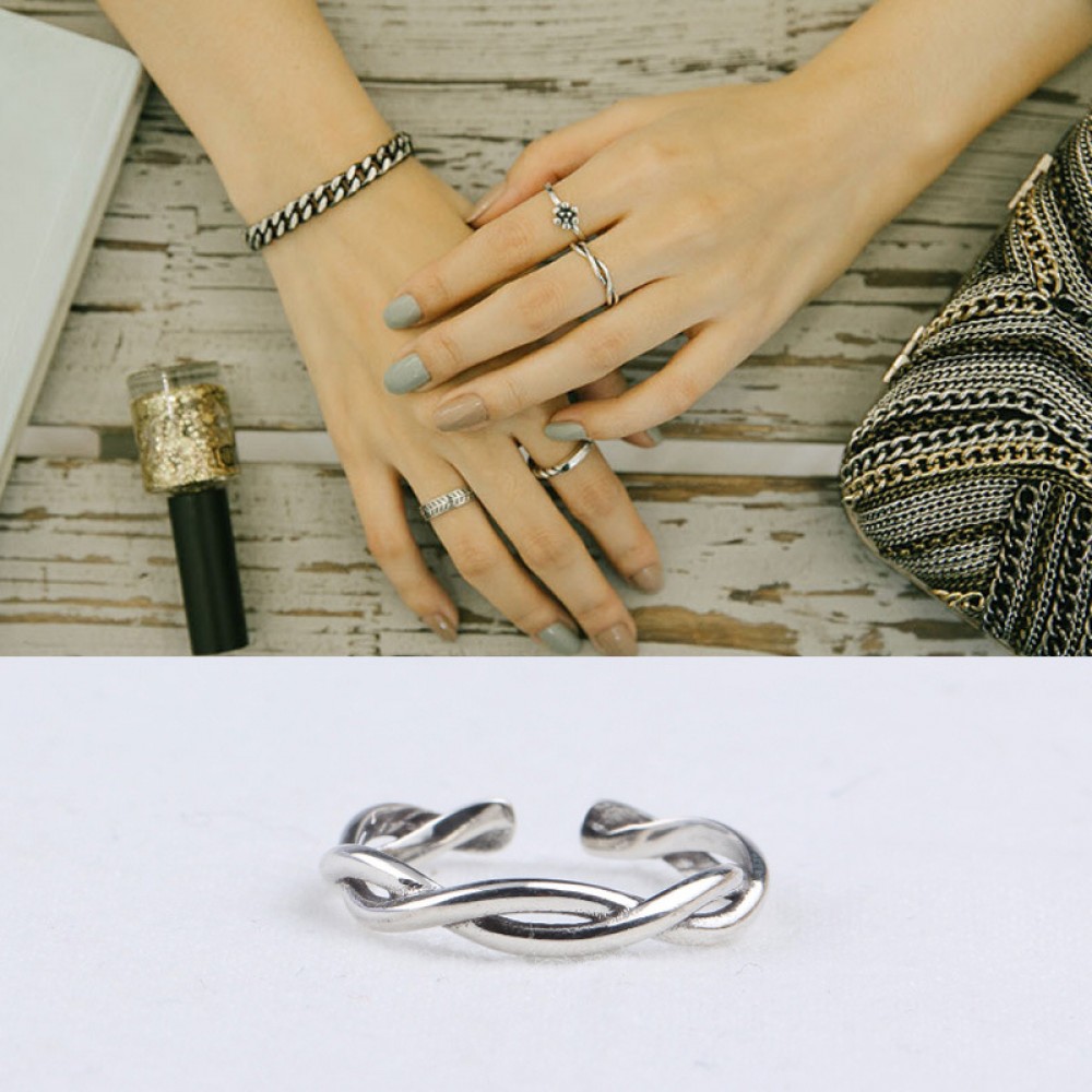 Vintage Twist Knot Open Ring - MLYH648