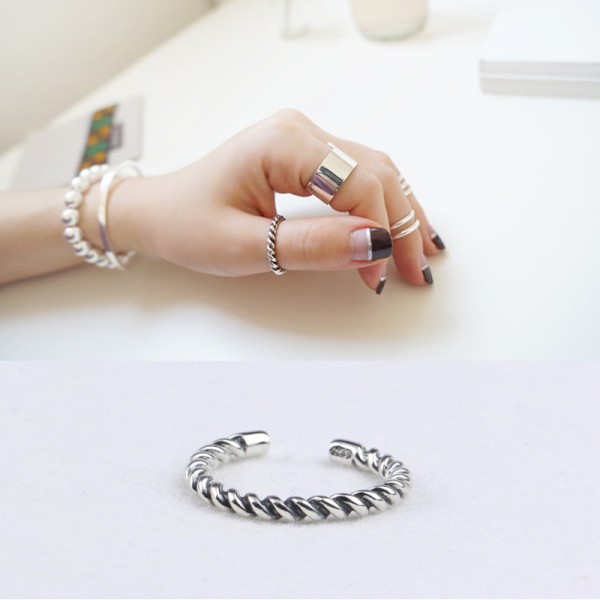 Vintage Twisted Wire Open Ring