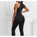 Sleeveless Sexy Ruffled Jumpsuit in Black - LMT082-B-N