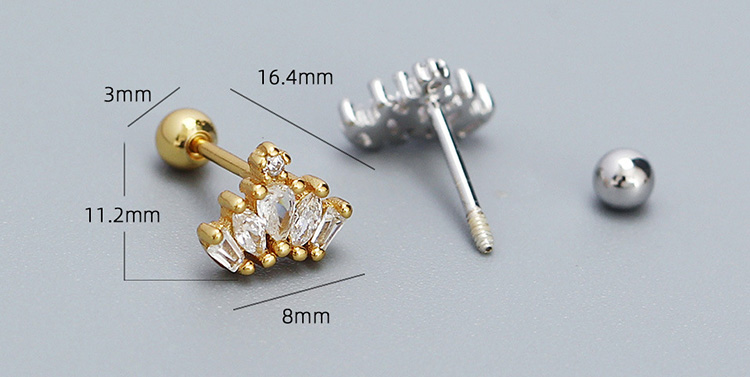 description picture for stud earrings id MLYH381-1