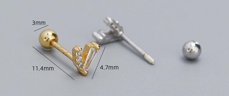 description picture for stud earrings id MLYH466-1