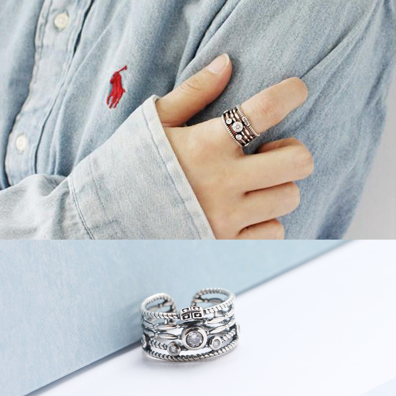 Vintage Multi Layer Wide Open Ring - MLYH669 | Pop Haven